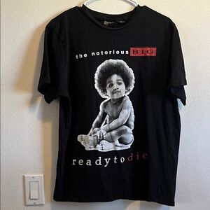 The Notorious B.I.G. Black Graphic Tee
Size L in women